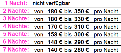 Preise ausgefallene Ferienwohnung in Paris